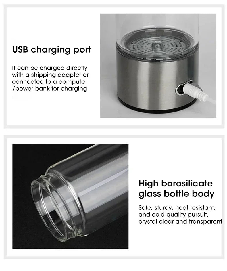 hydrogen-rich water generator bottle
