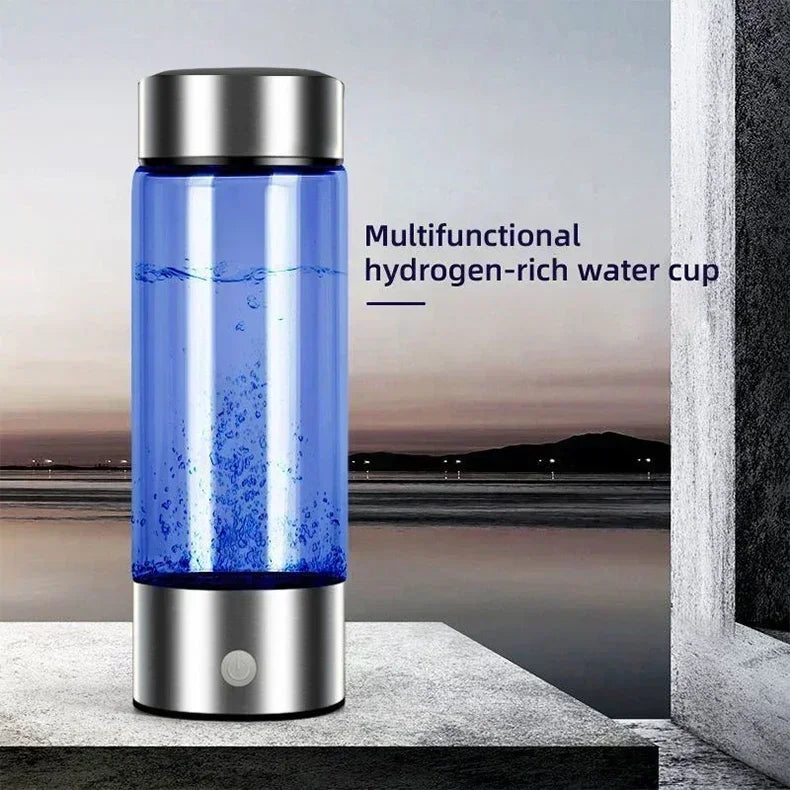 Hydrogen-Rich Water Cup Electric Hydrogen Rich Water Generator Bottle Titanium Quality Filter Portable Antioxidant Lonizer 420ml