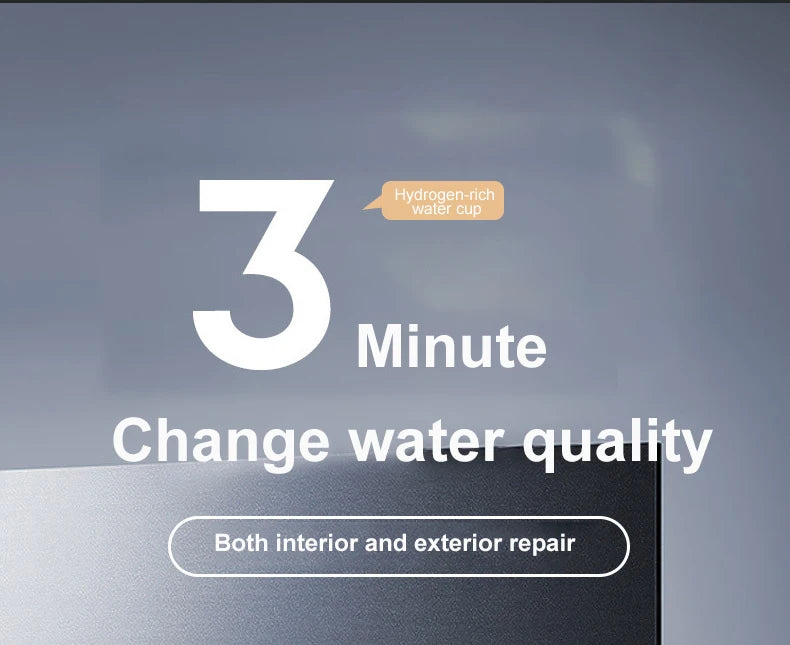 1pc 450ml Portable Hydrogen Water Generator 3 Minutes Mode High Concentration Hydrogen Water Generator