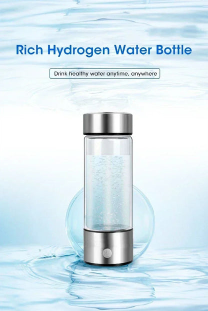 Hydrogen-Rich Water Cup Electric Hydrogen Rich Water Generator Bottle Titanium Quality Filter Portable Antioxidant Lonizer 420ml